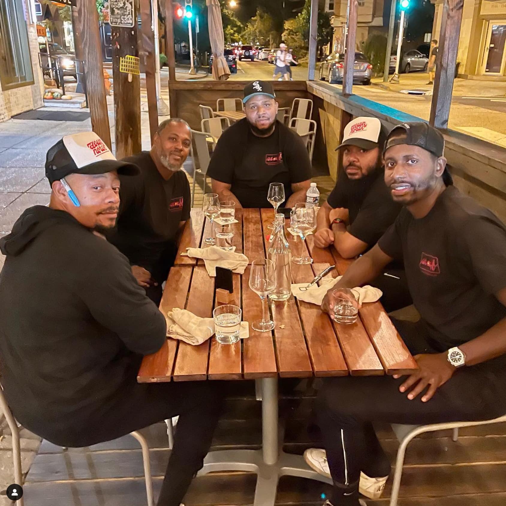 The staff at Down North pizza.